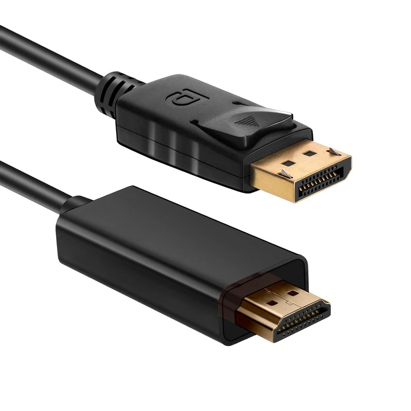 Displayport To Hdmi 6 Feet(1.8Meters) Cable, 1080P Uni-Directional Male To Mal