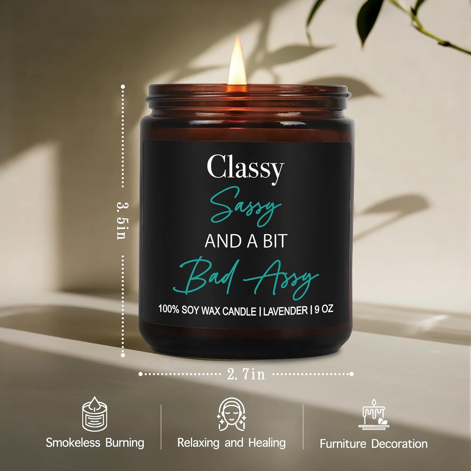 Best Friend Candle Gifts For Women Men, Classy Sassy And A Bit Bad Assy, Friends Birthday Christmas Gifts For Who Have Everything, Her, Him, Retirement, Coworkers, Best Friend, Boss-31