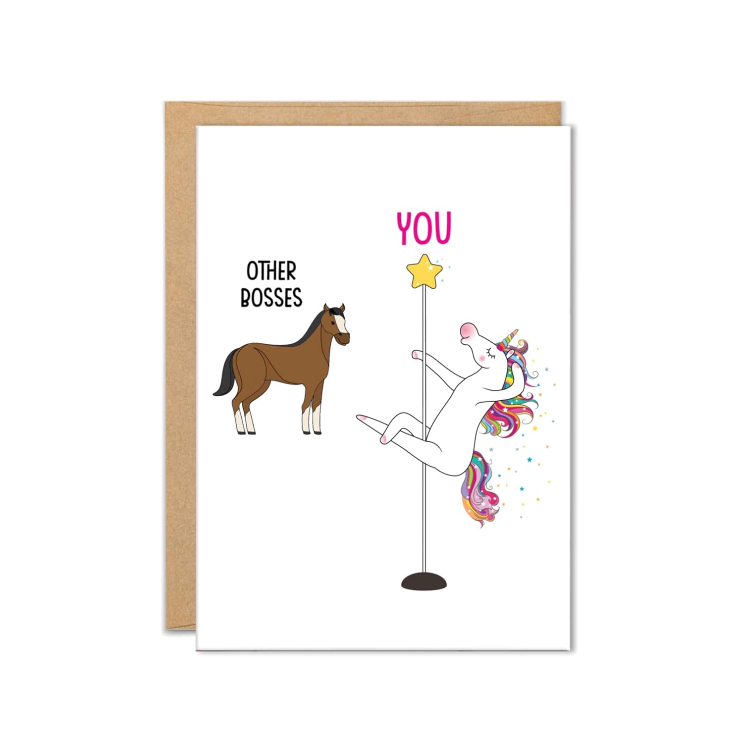 Birthday Card For Boss, Funny Card For Manager, Birthday Gifts For Boss, Gifts From Employee, Supervisor Gift, (Unicorn Dancing)