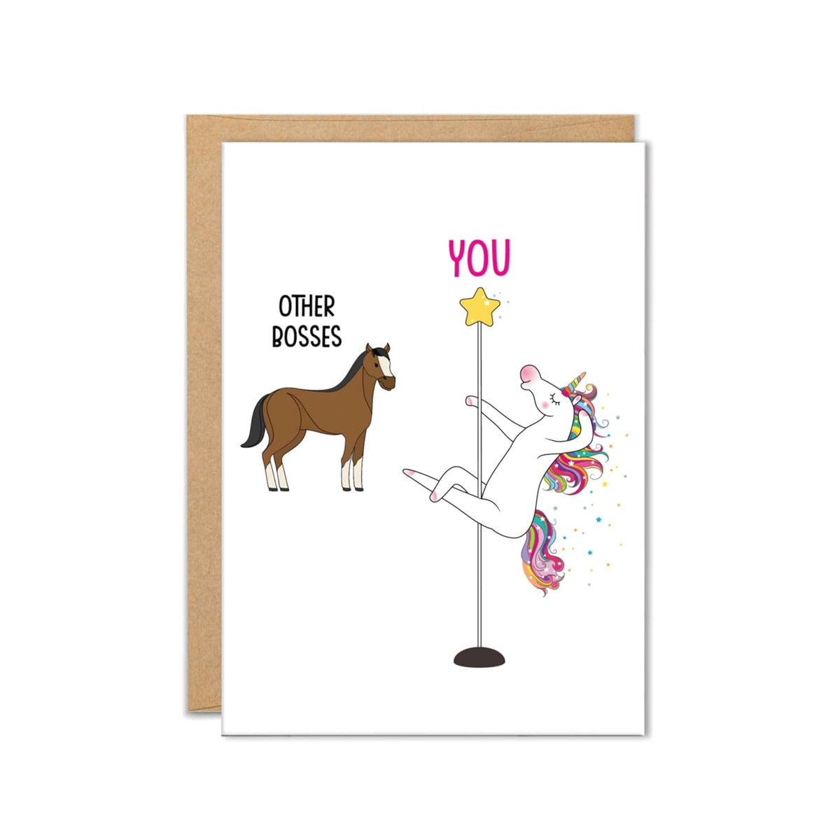 Birthday Card For Boss, Funny Card For Manager, Birthday Gifts For Boss, Gifts From Employee, Supervisor Gift, (Unicorn Dancing)