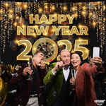 , Happy New Year Banner 2025-72X44 Inch | Happy New Year Decorations 2025 | Happy New Year Backdrop For New Years Eve Party Supplies 2025, Nye Decorations 2025 | New Years Decorations 2025