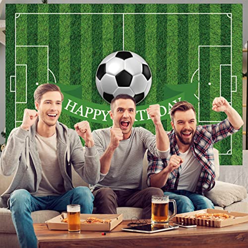 7x5ft Soccer Birthday Party Backdrop Football Field Photography Background