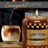 Candleberry Candles | Cinnaswirl Latte Candle | Best Candles On The Market | Hand Poured In The Usa | Highly Scented & Long Lasting | Large Jar