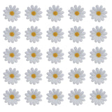 50 Pcs Daisy Flower Head 4 Cm Artificial Chrysanthemum Silk Sunflowers For Wedding Bride Party Home Diy Crafting Decoration (White)
