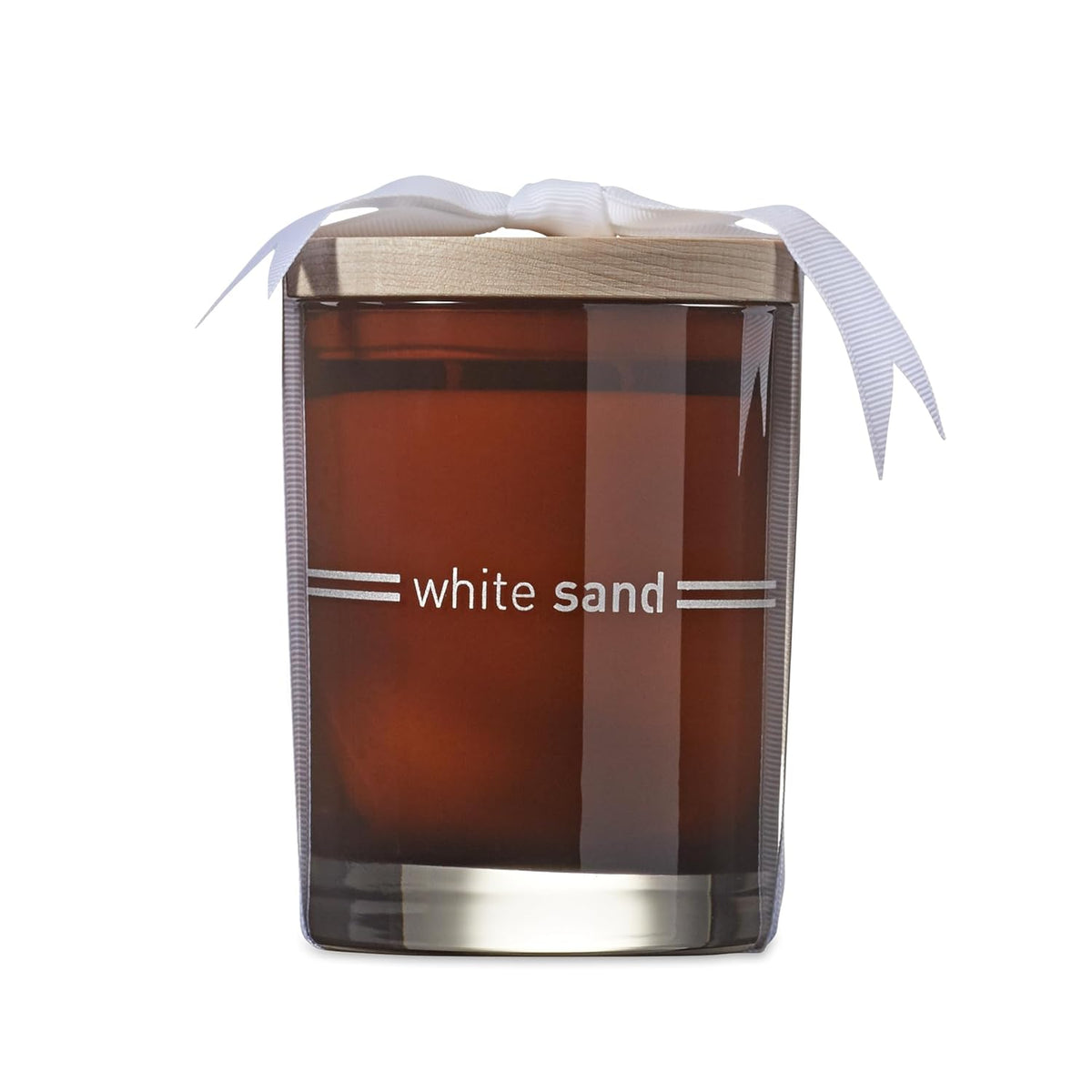 White Sand Scented Candle - Soy Wax Blend With Beach Inspired Fragrance - Long Lasting, Clean Burning Coastal Candle - Elegant Glass For Home Decor & Gifting | 9.5 Oz