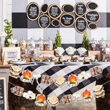 S’Mores Party Decorations, 2Pcs S’Mores Party Banners For Camping Campfire Camper Birthday Baby Shower Party Supplies