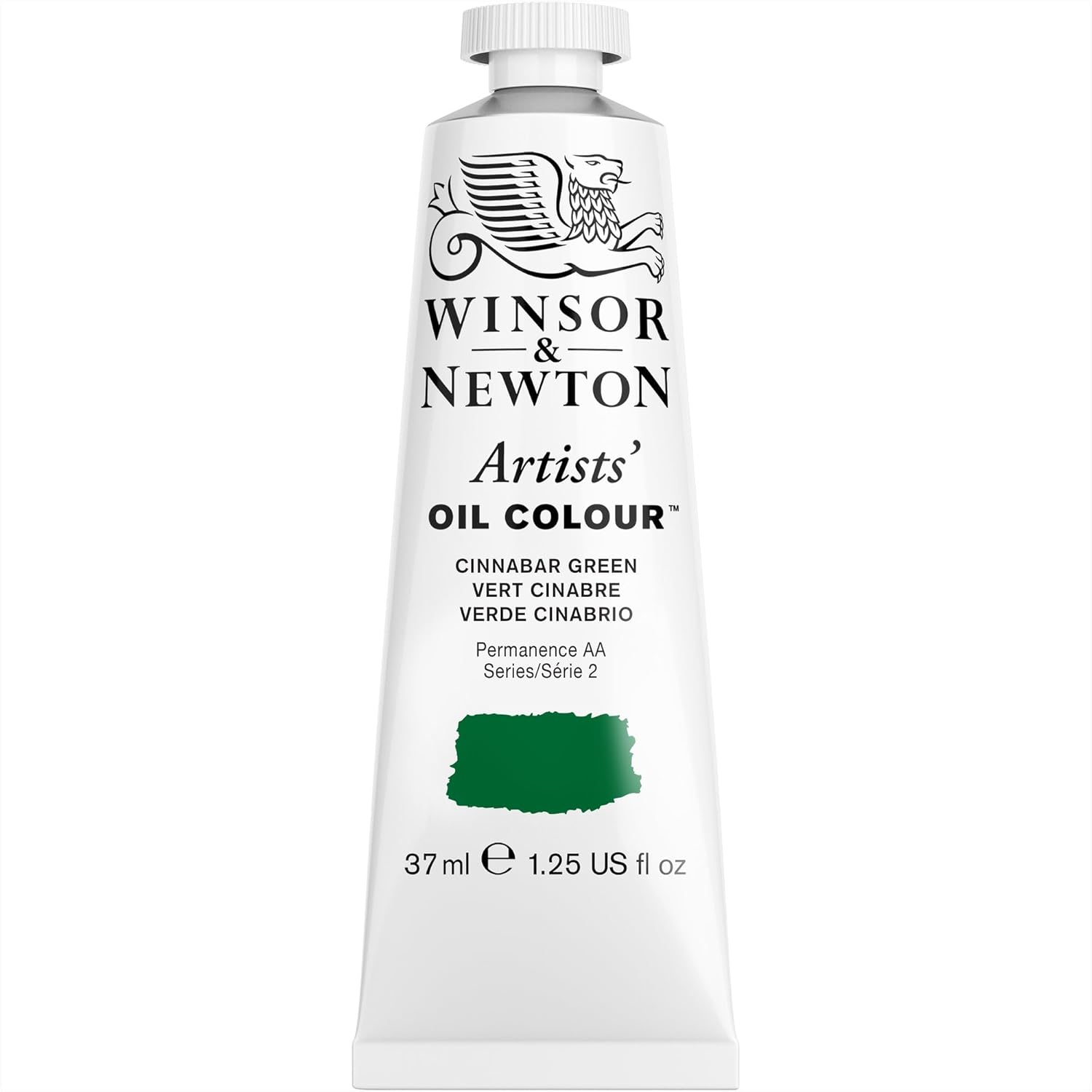 Winsor & Newton Artists' Oil Color, 37ml (1.25 oz) Tube, Cinnabar Green