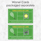 Big Dot of Happiness You Got Served - Tennis - Baby Shower or Tennis Ball Birthday Party Game Scratch Off Cards - 22 Count