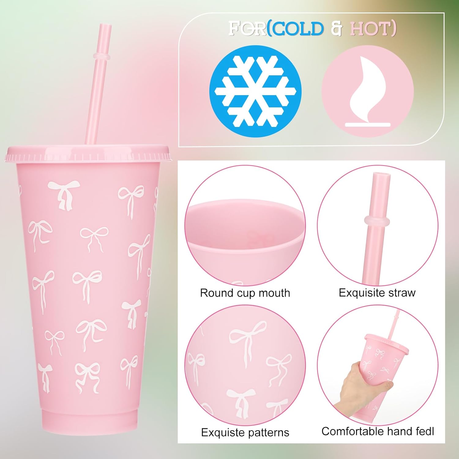 6 Set Baby Shower Game Prizes For Winners Coquette Bow Thank You Gift Bulk Including Coquette Cups Keychains Hair Accessories Gift For Christmas Party