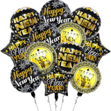 12pc Happy New Year Star Balloons 18-Inch 2026 Mylar Party Decorations