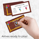 Big Dot of Happiness Tiki Luau - Tropical Hawaiian Summer Party Game Scratch Off Cards - 22 Count