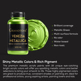 Venezia Acrylic Paint Gold Metallic 6.76 Fl Oz Diy Craft 24 Carat Gold Water Based Non Toxic Shimmering Effect Pro Artists Hobby Painters And Kids