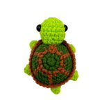 Valentines Day Gifts, Handmade Cute Crocheted Sea Turtle Pocket Hug Token, Small Gifts, Greeting (Brown Turtle)