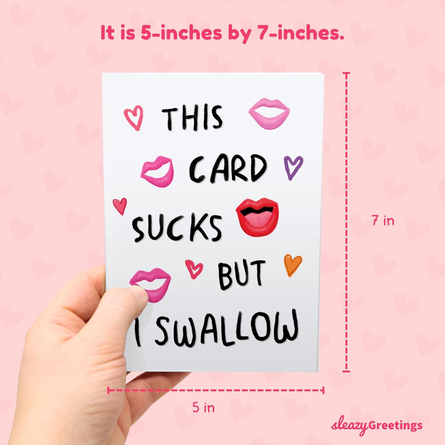 Funny Valentines Day Card For Him Her - Naughty Card - Hilarious Anniversary Card For Husband - Inappropriate Valentine'S Day Card For Men Women - This Card Sucks Birthday Card