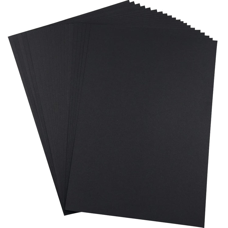 Black Cardstock Paper 20 Sheets 250Gsm Thick Black Card Stock Paper For Diy Ar