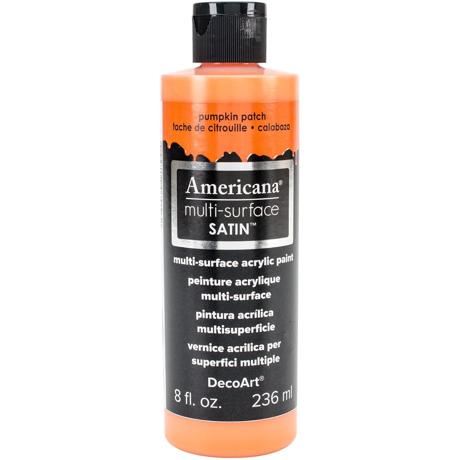 DecoArt Americana Multi-Surface Satin Acrylic Paint, 8-Ounce, Pumpkin Patch