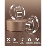 50 Clear Mini Light Clips: Small Hooks With Adhesive Strips For Indoor String Light - Plastic Damage Free Wall Hook For Hanging Tiny Fairy Christmas Light Cable Hangers Decoration Decor (50)