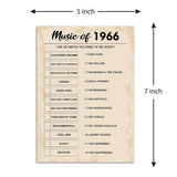 60Th Birthday Party Games, Music Of 1966 Games, Birthday Party Supplies For Adults, Fun 1966S Party Game?Pack Of 30 Cards