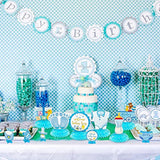 Blue Baby Shower Party Centerpieces For Boys, 12Pcs It'S A Boy Baby Sh