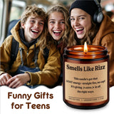 Rizz Candle, Teen Girl, Teen Boy Gifts, Funny Birthday Gifts For Teenage Boys Girls, Valentines Day Present Idea For Gen Z Teens 16-18, 13, High Middle School Teenager Brother Son Nephew Niece