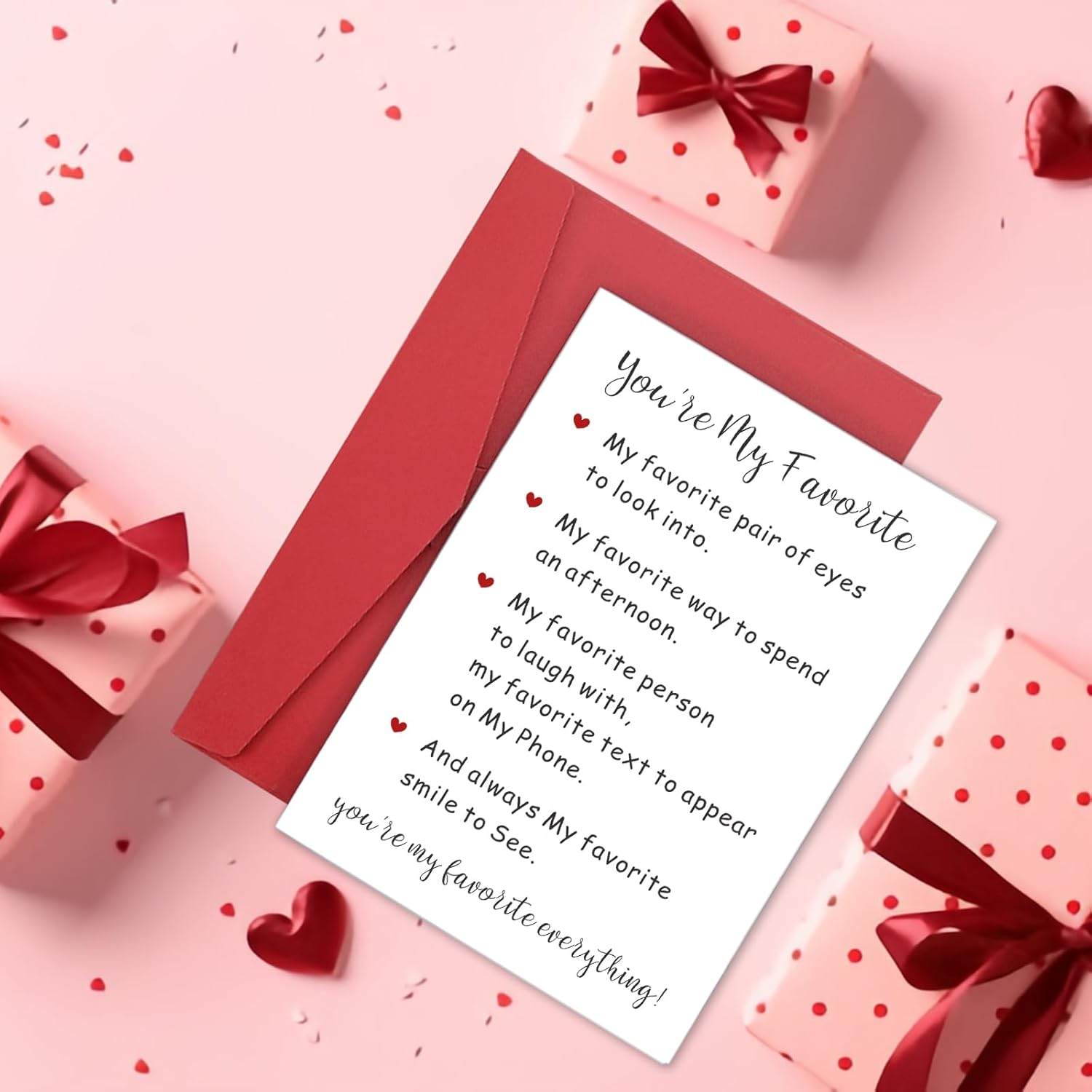 Valentines Card For Him Her Romantic Birthday Anniversary Card For Boyfriend Girlfriend Fiance Fiancee Valentines Day Christmas Gifts For Husband Wife, 5 Senses Gift For Him Her