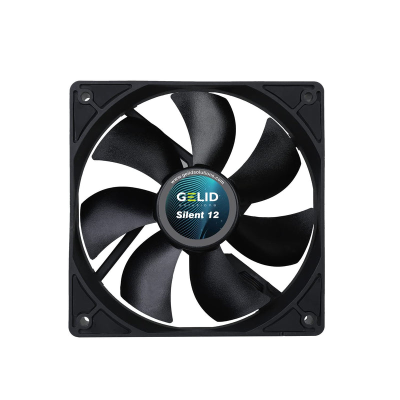 Silent 12, 120Mm Computer Fan, Silent Series, Black-Case Fan, 120Mm, 3 Pin-Sil