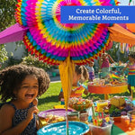 Mexican Piñata (Large 32 Inches) - Authentic Handmade Foldable Large Pinata For Birthday Party - Piñatas Para Cumpleaños - Fiesta Piniata - Mexican Star Pinata - Cinco De Mayo Pinatas