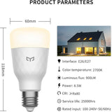 Smart LED Light Bulb 60W Equivalent 2700K Warm White 900LM Dimmable WiFi Bluetooth 1 Pack