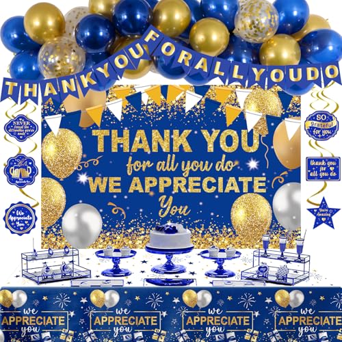 Employee Appreciation Decorations Boss Day Thank You for All You Do Banner