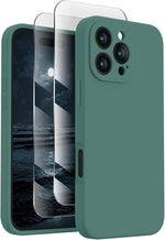 iPhone 16 Pro Silicone Case, Camera Protection, 2 Screen Protectors, 6.3"