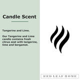 Tangerine Lime Jar Candle With Wooden Lid | Sonoma Collection, Large | Citrus, Fruit, Floral | 15.5Oz