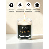 Scented Soy Candles, 7Oz In White Frosted Jar - 50-Hour Burn Time, Aromatherapy Candle For Home Decor, Cozy Gifts For Any Occasion,Ideal Gifts For Women(Fig & Fir)