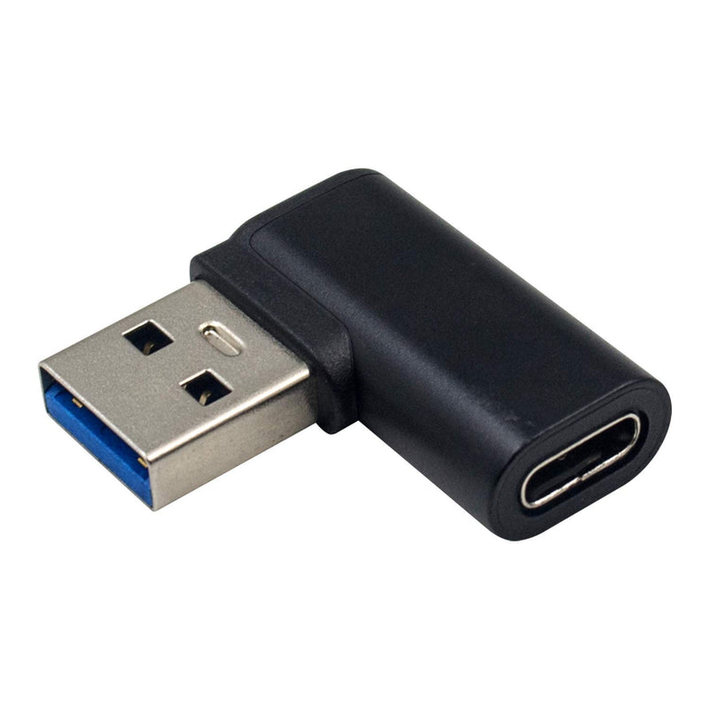 Usb To Usb C Adapter, Usb A To C Adapter, Left Angled 90 Degree Usb 3.0 Male T