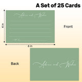 Advice And Wishes Cards For Wedding Shower Games, Advice And Wishes For The Mr And Mrs, Double-Sided 25 Cards (Green)