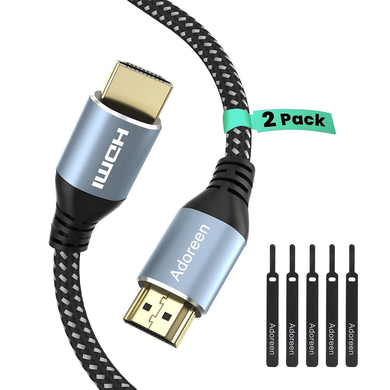 4K Hdmi Cable 8 Feet/2 Pack, High Speed 18Gbps Hdmi 2.0 Cable (1.5-60Ft), Hdr