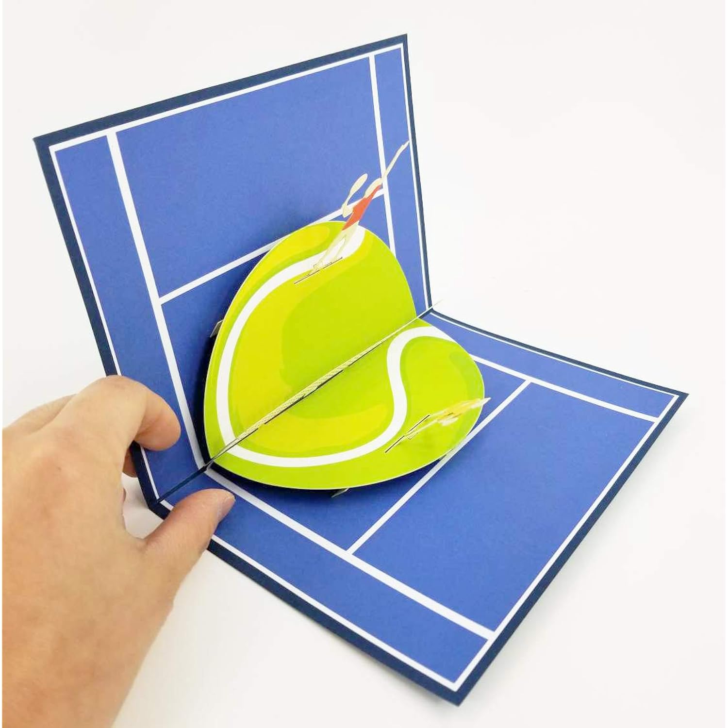 Tennis Birthday Card - Thank You, Birthday, Father'S Day, Congratulations, Anniversary Day, Retirement, Tennis Lovers (Tennis Pop Up Card)