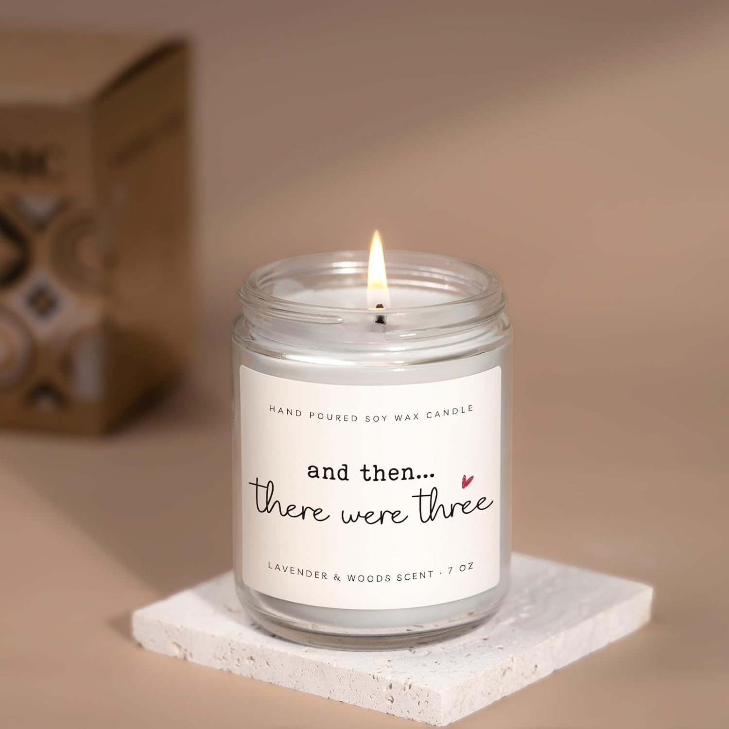 New Mom Gifts, Postpartum Gift For New Moms, Gift For New Moms, New Parents Gifts For Couple, First Time New Mom And New Dad - Lavender Scented Candle 7Oz