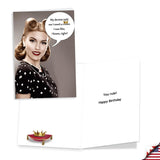 Assorted 3 Pack, Funny Naughty Retro Birthday Cards For Women With 5 X 7 Inch Envelopes (3 Designs, 1 Each) Laughing Ladies Vc2807Bdg-C1X3