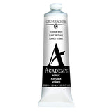 Grumbacher Academy Acrylic Paint, 150ml/5.07 oz Metal Tube, Titanium White (C21211)