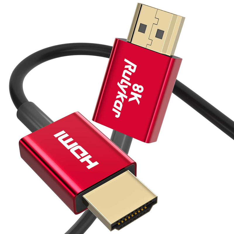 Ultra Thin 8K Hdmi Cable 1M/3 Ft, High Speed 48Gbps, Ultra Thin Hdmi 2.1 F3.6M