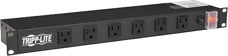 12 Outlet 1U Rack Mount Power Strip PDU 15FT Extension Cord 15A 120V Flat Plug for Server Rack DJ Equipment