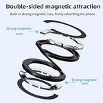 Dual Magnetic Phone Holder for Car/Gym, Strong Mount for MagSafe iPhone 12-15