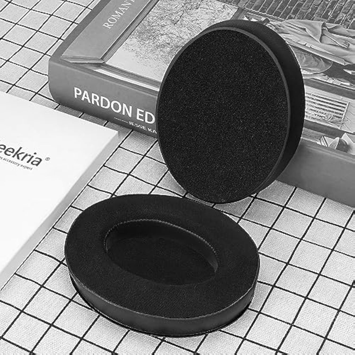 Geekria Sport Cooling-Gel Replacement Ear Pads for Sennheiser HD 598/ 598SE/ 598CS/ 598SR/ 595/599/ 599SE Headphones, Ear Cushions, Repair Parts (Black)