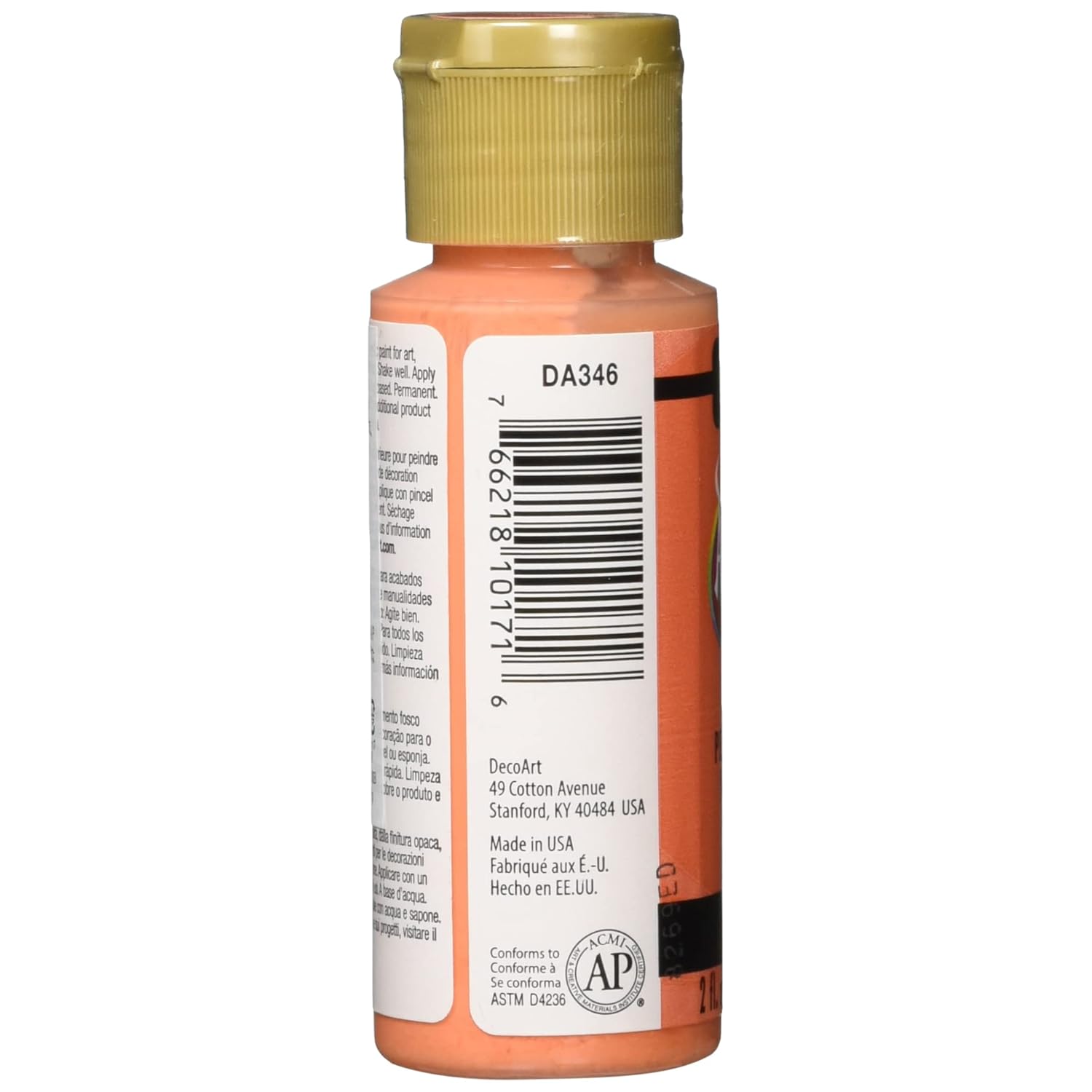 DecoArt 2 Ounce, Coral Americana Craft Paint, Orange