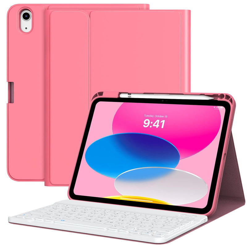 MoKo Keyboard Case for iPad 10th Generation Case with Keyboard, iPad 10th Gene