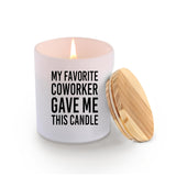 My Favorite Coworker Gave Me This Candle Funny Gifts For Coworkers Scented Candles For Home Office Boss Employee Gifts Jar Candles Sage Floral Lavender Scent Soy Wax Candles 9.5 Oz