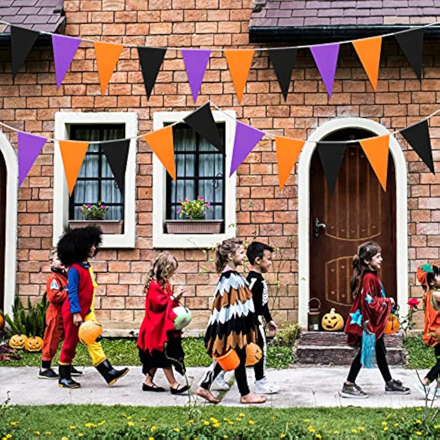 165ft Halloween Pennant Banner Triangle Flag Garland for Indoor Outdoor Party Decor