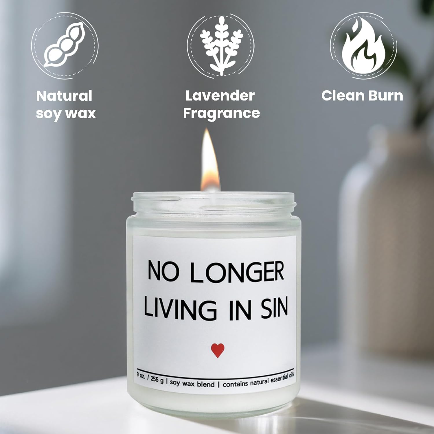 Engagement Gifts For Couples, Personalized Wedding Gifts For Newlyweds, Funny Bachelorette Bridal Shower Engaged Gift For Bride, Bachelor Party, Groom Bride To Be Wedding Gift Ideas, Lavender Candle