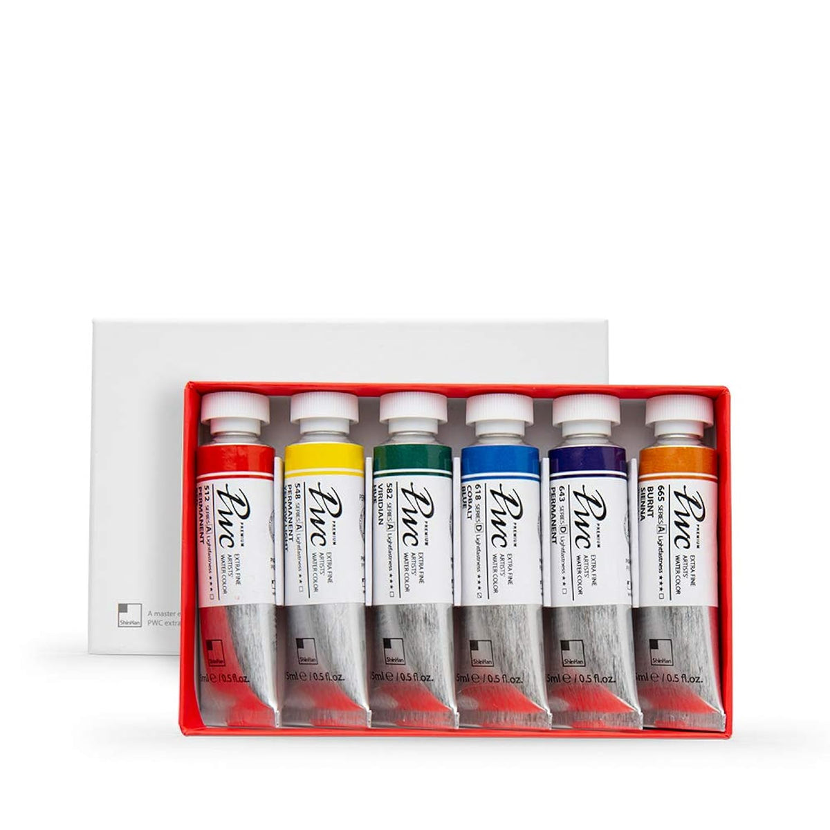 PWC Shinhan Premium Watercolor 15ml 6 Piece Set A (1215151-0006)