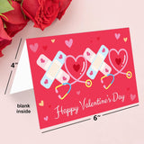 Nurses Valentines Day Cards Funny Medical Happy Valentine'S Day Thank You Greeting Cards With Envelopes For Doctors Coworker Medical Staff